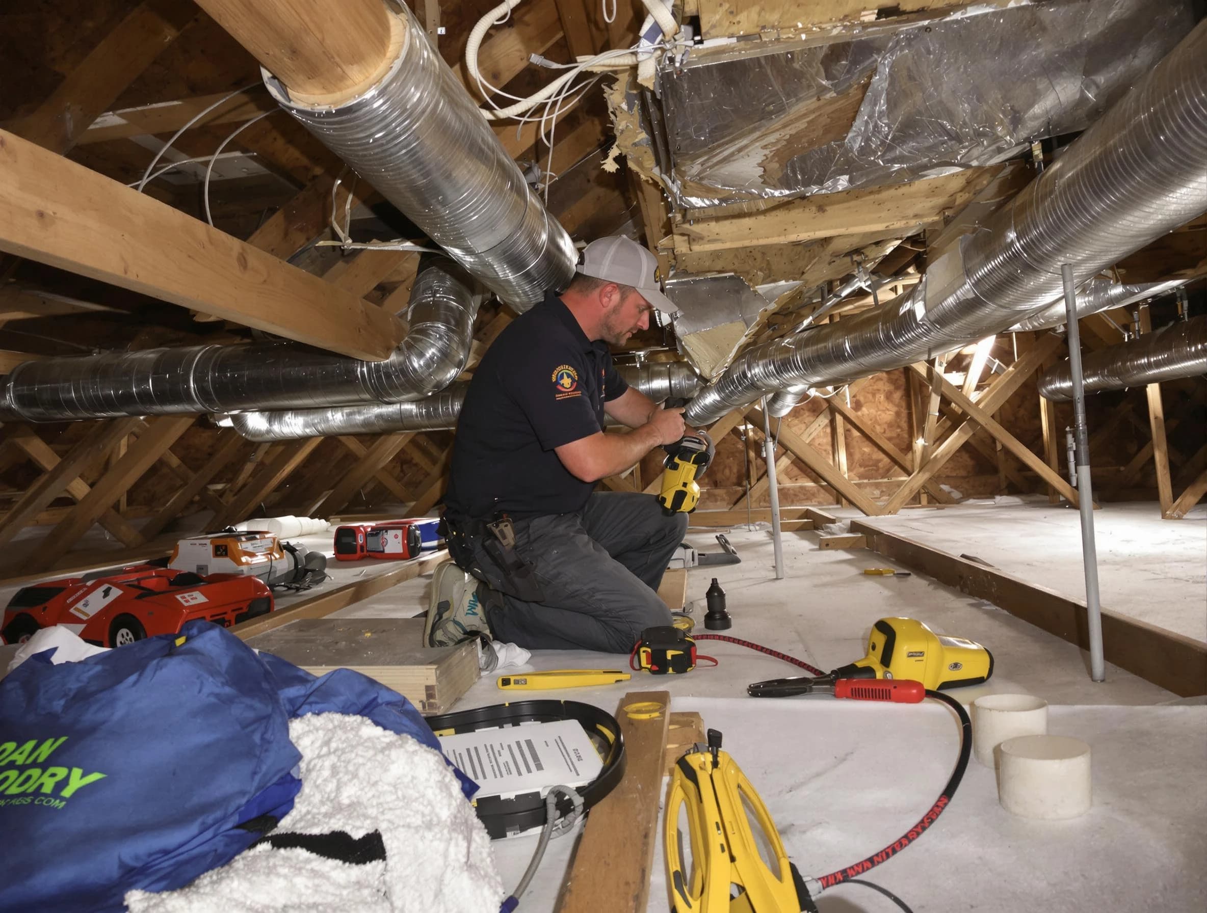 Professional air duct repair by Denver Air Duct Cleaning in Denver