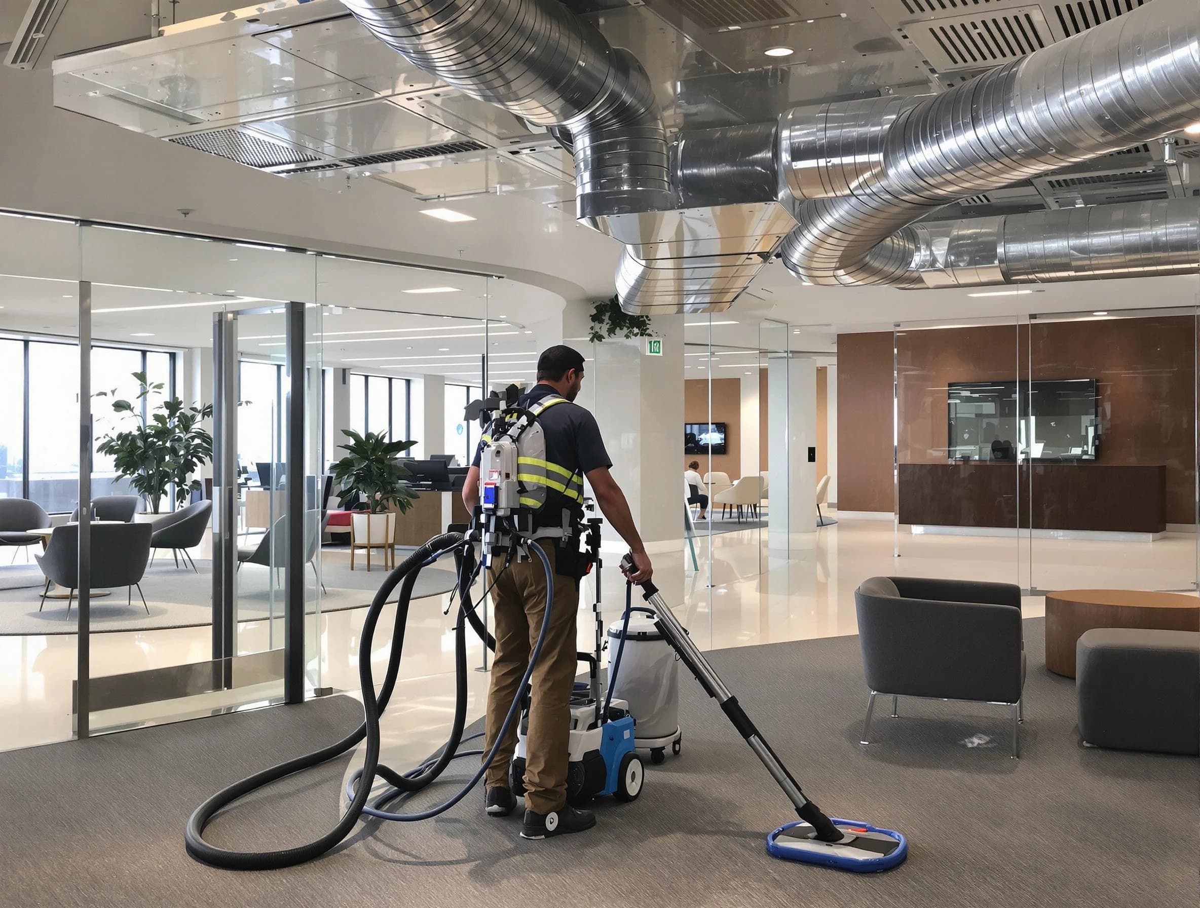 Commercial duct cleaning service by Denver Air Duct Cleaning in Denver