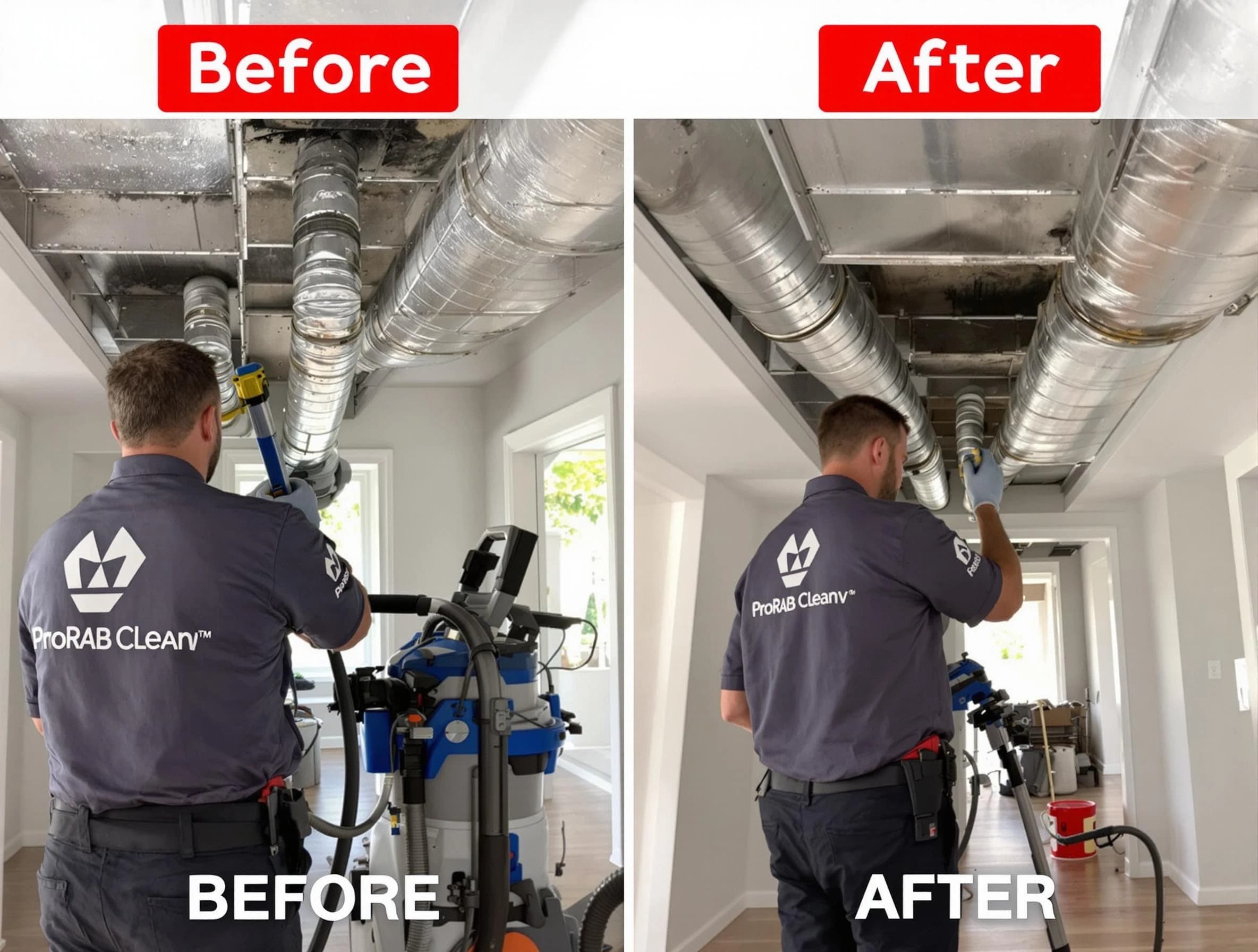 Denver Air Duct Cleaning expert performing thorough residential duct cleaning in a Denver home